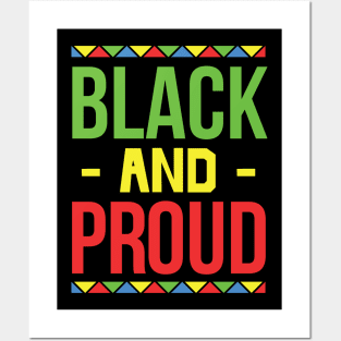 Black and Proud, Black History Month, Black Lives Matter, African American History Posters and Art